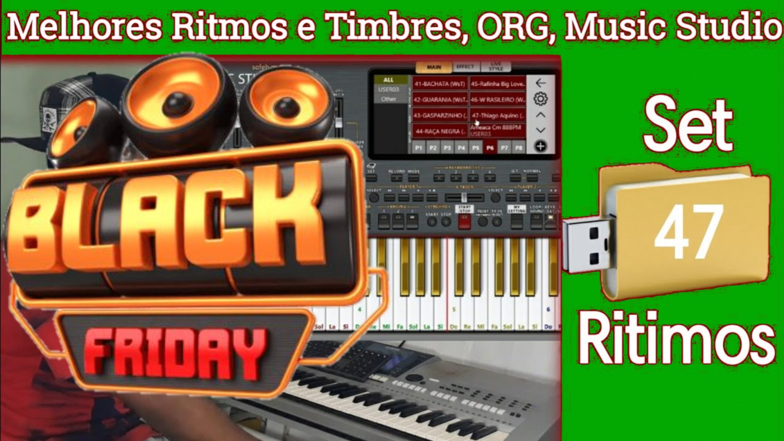 Set com 47 ritmos Show